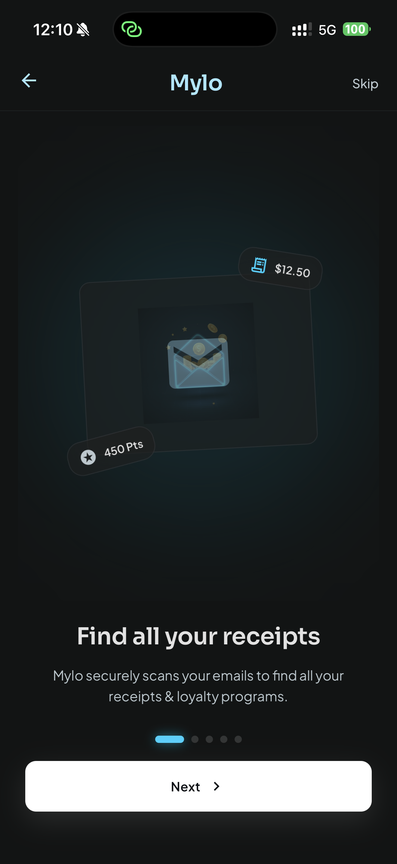 Mylo: find all your receipts