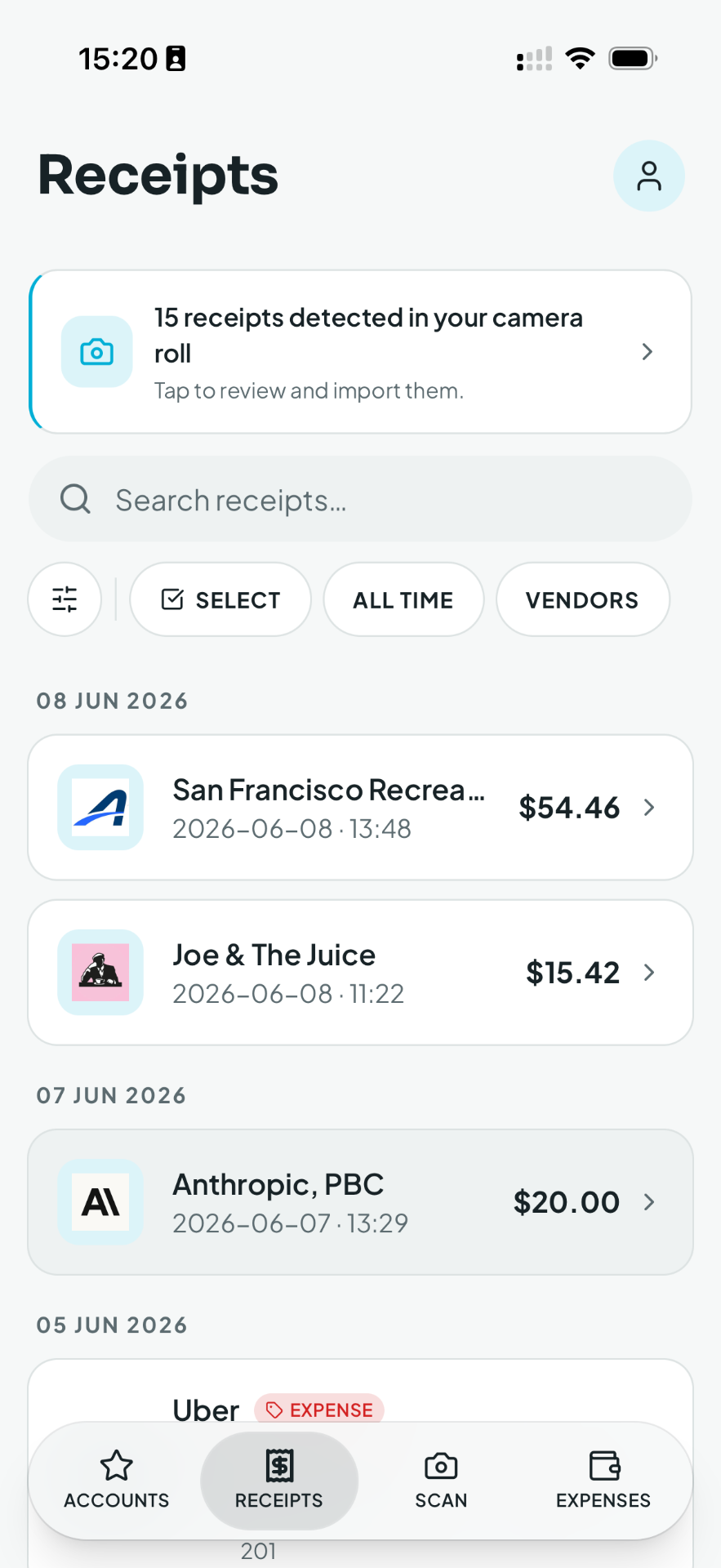 Mylo: receipts, sorted and searchable